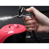 👉 Airbrush compressor mannen KADS 0.2mm 0.3mm 0.4mm Nozzle Kit Nail Manicure Dual Action Air Brush Spray Gun for Cake Car Painting Tattoo