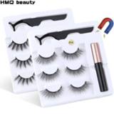 👉 Oogpotlood Magnetic Eyelashes Eyeliner Eyelash Curler Set5 Magnet Natural Long False With