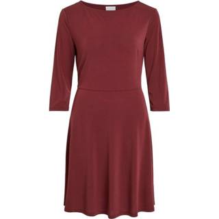 👉 Shirt XL vrouwen rood Viclassy 3/4 Sleeve Mini Dress