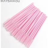Mayshikou eyelashes-Brushes Disposable Eyebrow Brush Mascara Wands Applicator Clean Makeup-Tools Mascara MAYSHIKOU 50 Pcs Eyelashes-Brushes Disposable Eyebrow Brush Wands Applicator Clean Makeup-Tools