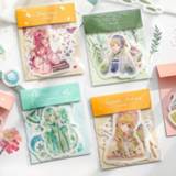 👉 Retrosticker meisjes 40 pcs/pack Kawaii fruit cake girl Journal Decorative Stickers Scrapbooking Stick Label Diary Album stationery Retro