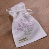 Sachet wit lavendel B010 : 1 piece White ramie/cotton Hand embroidery Lavender gift bags Storage 5x7 inches bags, travel pouch