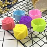 👉 Cupcake rose silicone 10pcs Mold DIY Food Grade Mini Cake Tool Muffin Cookie Baking Molds Chocolate Soap Pastry Decorating Set