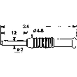 👉 Mentor 2609.2221 Laboratoriumstekker Stift-Ø: 2 mm Rood 1 stuk(s)