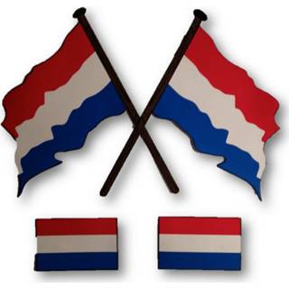 👉 Nederlandse vlag Stickers 4 stuks 7430439280248