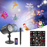 👉 Projector Christmas Laser Lights Outdoor Waterproof Xmas Tree Snowflake Pattern Decorations for Home