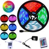 Afstandsbediening RGB Cabinet Light Led Lights Under Kitchen Lamp DC12V Waterproof 5M 1 Set With IR Remote Control Strip SMD2835