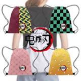 Drawstring bag Bunch of pocket polyester Cloth Ghost Exterminated Blade Backpack Kawaii Me Contro Te Gash Demon Backpack polyester 3D drawstring bag Bunch of pocket Cloth Ghost Exterminated Blade Kawaii Me Contro Te Gash Demon