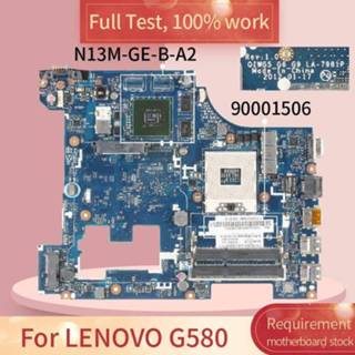 👉 Moederbord 90001506 For LENOVO G580 LA-7981P 11S90001506ZZ SLJ8E N13M-GE-B-A2 DDR3 Notebook motherboard Mainboard full test 100% work