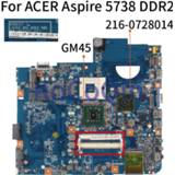 👉 Moederbord 48.4CG07.011 Laptop motherboard For ACER Aspire 5738 5738G 09257-1 JV50-MV M92 MB GM45 216-0728014 DDR2 Mainboard