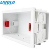 👉 Livolo Free Choose, White Plastic Materials, 101mm*67mm US Standard Internal Mount Box for 118mm*72mm Standard Wall Light Switch