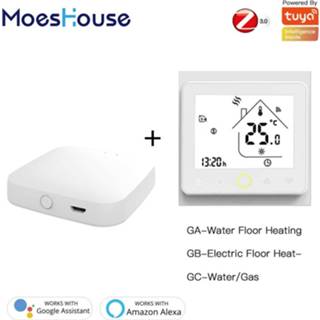 👉 Thermostaat ZigBee Smart Thermostat Temperature Controller Hub Required Water/Electric floor Heating Water/Gas Boiler with Alexa Google Home