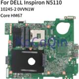 👉 Moederbord KoCoQin Laptop motherboard For DELL Inspiron 15R N5110 HM67 Mainboard CN-0VVN1W 0VVN1W 10245-2 notebook tested