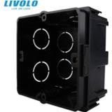 👉 Livolo Free Choose, Black Plastic Materials, EU Standard Internal Mount Box for 80mm*80mm Standard Wall Light Switch