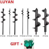 👉 New Earth Drill Ice Garden Auger Spiral Machine Bit Flower Planter Yard Gardening Planting Hole Digger Tool