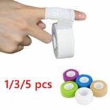 👉 Bandage 1/3/5Pcs Waterproof Medical Therapy Self Adhesive Wrist Muscle Tape Finger Joints Wrap First Aid Kit Pet Elastic