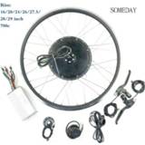 👉 Bike Electric bicycle Conversion Kit 48V 1000W Front Brushless Motor Wheel 24/26/28/29 inch 700C with KT LED900S Display