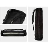 Yoga mat zwart polyester Foldable Bag Waterproof Storage Side Opening Zip Pocket Black Portable Multifunctional Bags
