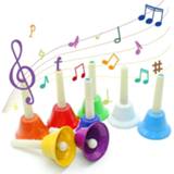 👉 Deurbel Montessori Musical Material Rhythm Band 8 Note Metal Hand Bells Instrument Teaching Aids Early Learning Educational Toys L1364H
