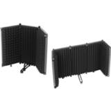 👉 Microphone foam 3 Panel / 5 Foldable Isolation for Recording Absorber Accessory