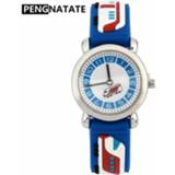 👉 Watch blauw silicone kinderen jongens PENGNATATE Children 3D Cartoon Fashion Blue Train Waterproof Strap Kids Watches Students Boys Bracelet Wristwatch