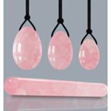 👉 Kegel rose vrouwen Natural Quartz Yoni Egg Set Vaginal Tightening Jade Women Pelvic Exerciser Massage Wand Crystal Ball