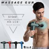 👉 Massager 7800r LCD Display Body Massage Gun Exercising Muscle Electric for Back and Neck Vibrator Slimming Shaping