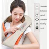 👉 Massager Car/Home U Shape Electrical Massage Shiatsu Back Shoulder Body Neck Multifunctional Shawl Infrared Heated Kneading