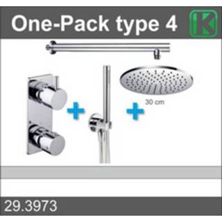 👉 Wiesbaden Douche One-Pack inbouwthermostaatset rond type 4 (30cm)