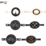 👉 Luidspreker zwart zilver HIFIDIY LIVE 25.5mm Core Tweeter Voice Coil Membrane Silver composite Black Film Treble Speaker Repair accessories DIY Parts