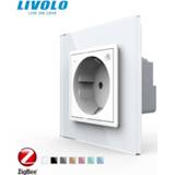 👉 Livolo EU Standard New Smart Wifi Power Socket,Crystal Glass Panel, smartphone 16A Wall Power Socket, wifi app,aleax,googel home