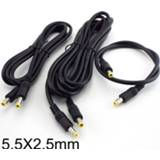 👉 Power supply 12V 5.5MM X2.5mm Plug cable connector 0.5m 1.5M 3m DC male to Cord Adapter Extension wire for pc laptop