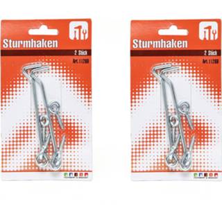 👉 Windhaak 4x stuks stormhaken / windhaken 9,5 cm