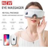 👉 Massager Eye 4D Smart Airbag Vibration Care Instrument Hot Compress Bluetooth Massage Glasses Fatigue Pouch & Wrinkle