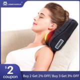 👉 Massager Shiatsu Kneading Neck Pillow Wave Curve Home Car Dual-use Massage healthy Massagea For Shoulders