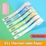 Mini label Niimbot D11 printer paper Supermarket Price sticker Waterproof Anti-Oil Tear-Resistant Pure Color