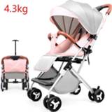 👉 Trolley baby's Lightweight Baby Stroller Folding Travel Carriage Umbrella Carts Can Sit and Lie Fourwheel 4.3kg