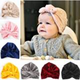 👉 New Gold Velvet Turban Hat For Baby Kids Newborn Beanie Stylish Top Knot Ear Caps Headwear Birthday Gift Party Photo Props