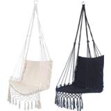 👉 Hangmat beige Nordic Style Hammock Safety Hanging Chair Swing Rope Outdoor Indoor Garden Seat for Child Adult