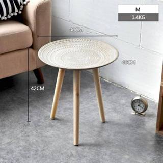 👉 Sofa Creative Nordic Wood Low Round Coffee Table Tray Storage Tea Fruit Snack Service Plate Bed Living Room Side