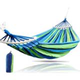 👉 Hangmat canvas Double Garden Hammock Portable Sports Home Travel Outdoor Camping Swing Hanging Chair Thick Stripe Bed
