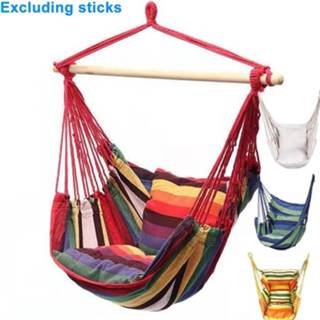 👉 Hangmat canvas Portable Leisure Swing Chair Hammock Hanging Rope Seat For Travel Camping Garden Indoor Outdoor Furniture