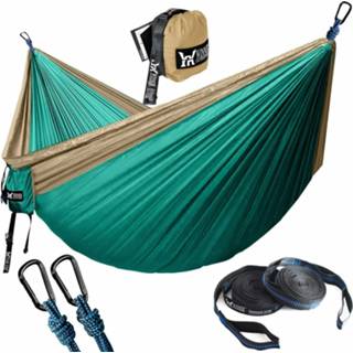 👉 Portable Hammock Double Person Nylon Camping Hammock Survival Garden Hanging Sleeping Chair Travel Furniture Parachute Hammocks