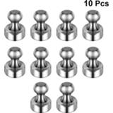 👉 Locker 10pcs Metal Magnetic Pins Durable Magnets Strong Push Pin Practical Magnet for Home Office School Fridge Kitc