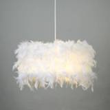 👉 Hanger Pendant Lights E27 Feather Romantic Lamp For Bedroom Living Room Lighting HangLamp Goose Suspension Luminaire