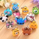 Backpack Mini Cartoon Padlocks Key Lock For Zipper Bag Drawer Cabinet/Tiny Craft Diary/Toy/Stationery Box Hand Luggage Locks