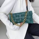 👉 Clutch PU leather small vrouwen Weave Women's Clutches chain Design Shoulder bags Crossbody For Women 2020 Luxury handbag ladies Sling bag