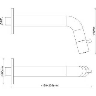 👉 Fontein kraan messing chroom standaard perlator koudwater Fonteinkraan Inbouw BWS Toiletkraan Verstelbaar 8719304717249