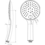 👉 Hand douche mat zwart Handdouche Boss & Wessing Los Verstelbaar 8719304717584