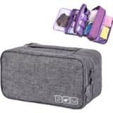 👉 Sock vrouwen Women Travel Accessories Bra Underwear Bag Portable Weekend Overnight Cosmetics Socks Finishing Organizer Double Storage Pouch